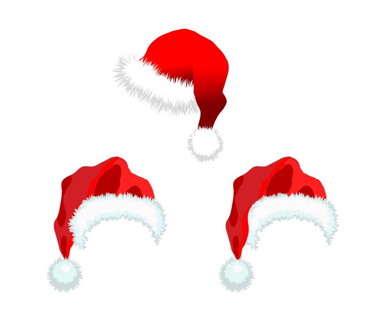 free vector Christmas hats vector